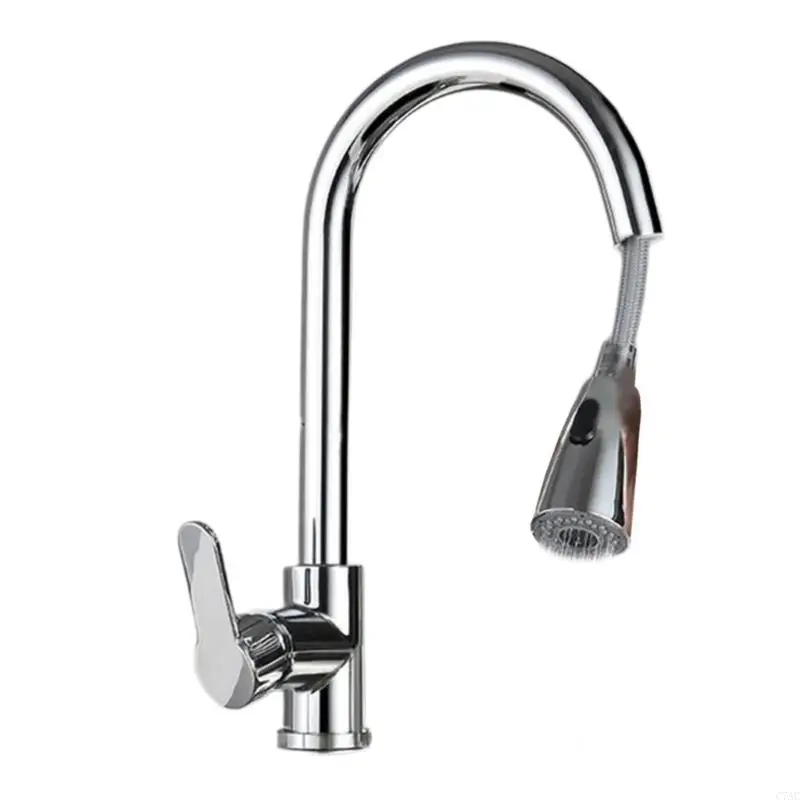 Water Saving Kitchen Faucet with Extendable Spout Simple to Use for Versatilities C7AC