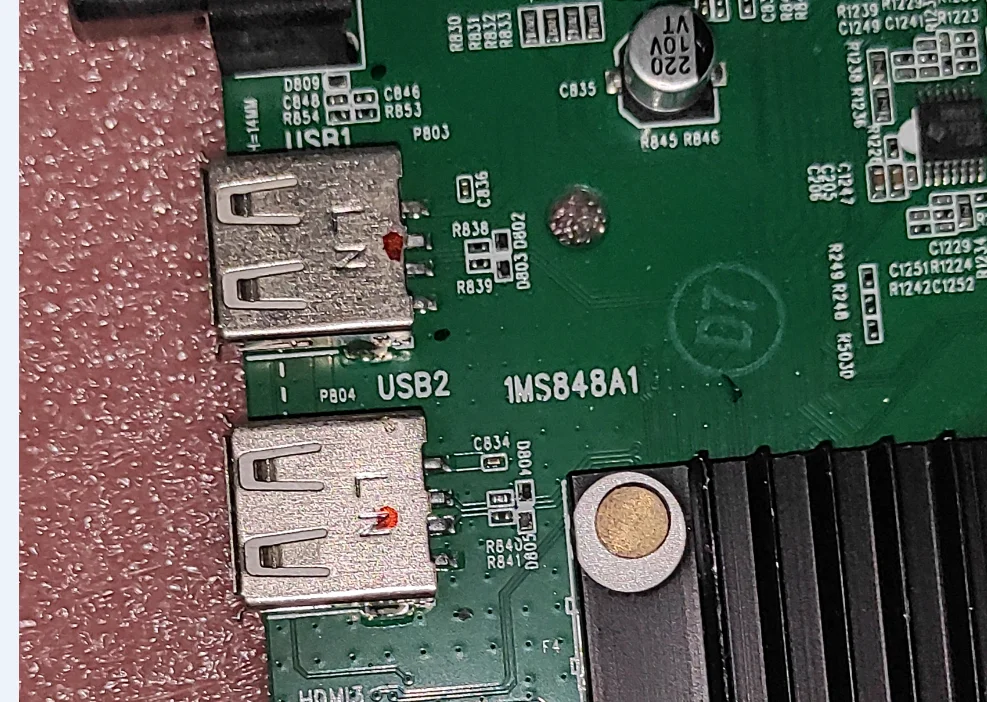 Free shipping!  1MS848A1   40-M848CN-MAC2HG LED   TV motherboard tested well