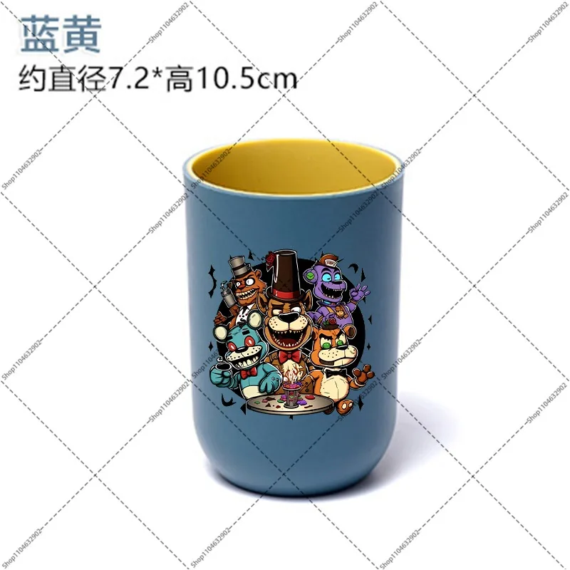 FNAF Toothbrush Cup Five Nights At Freddys Tooth Cups Boys Girls Outdoor Portable Couple Simple Family Water Bottles Party Gifts view 5