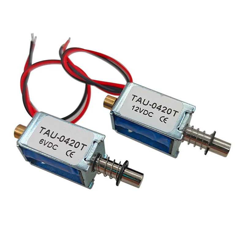 TAU-0420 Zamek elektromagnetyczny DC 6V 12V Zamek magnetyczny Zamek elektryczny 0,85A 1,8A Zamek liniowy Solenoid