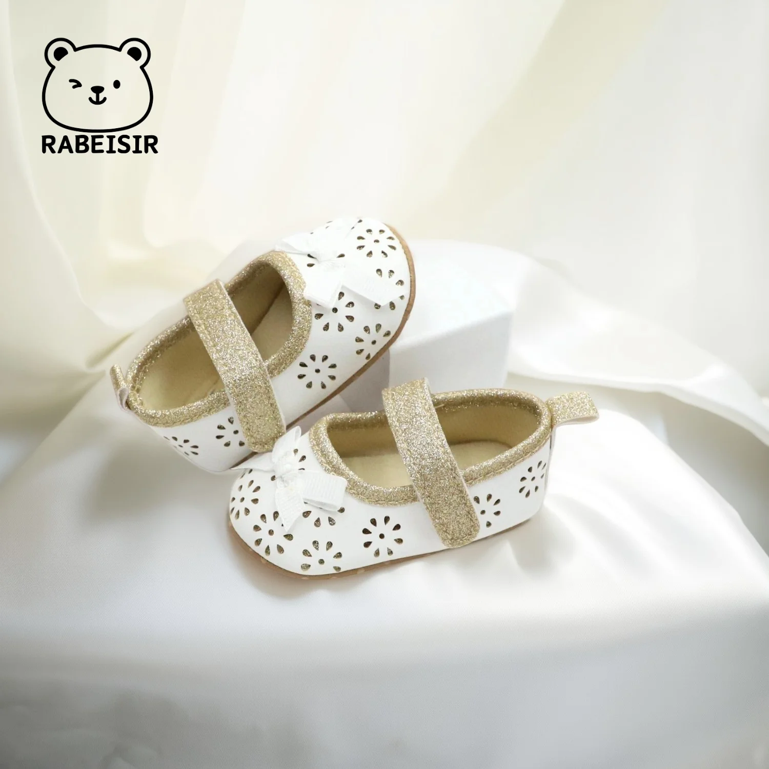 أحذية للفتيات الصغيرات، أحذية الأميرة، أحذية المشي للأطفال، 0-6-12-18 شهرًا مجوفة قابلة للتنفس ومضادة للانزلاق ومضادة للانزلاق #2