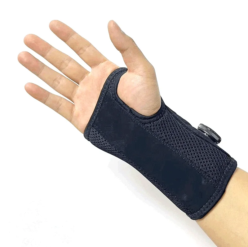 Custom High Quality Adjustable Hand Splint Rotary Button Wrist Stabilizer Support Orthopedic Wrist Brace for Carpal Tunnel