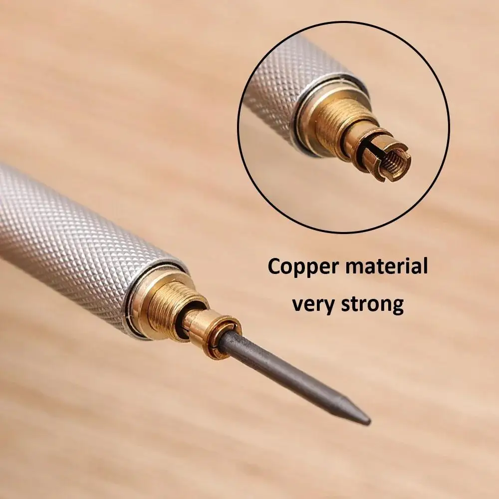 Mechanical Pencil 0.3 0.5 0.7 0.9 1.3 2.0mm 3.0mm Low Center of Gravity Metal Drawing Special Pencil Office School Art Supplies