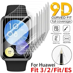 10-1Pcs Hydrogel Film for Huawei Watch Fit3 Fit Smartwatch HD Soft Anti-Scratch Screen Protective Film for Watch Fit 3 Fit 2 ES