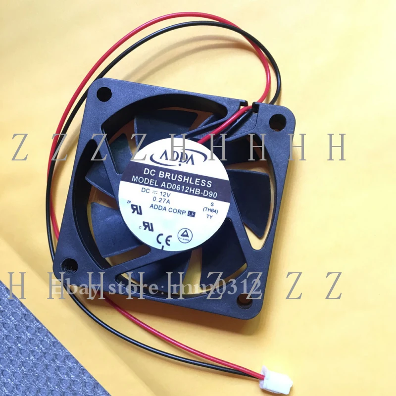 

Z ADDA AD0612HB-D90 60*60*15MM DC12V 0.27A 6CM Double Ball Cooling Fan