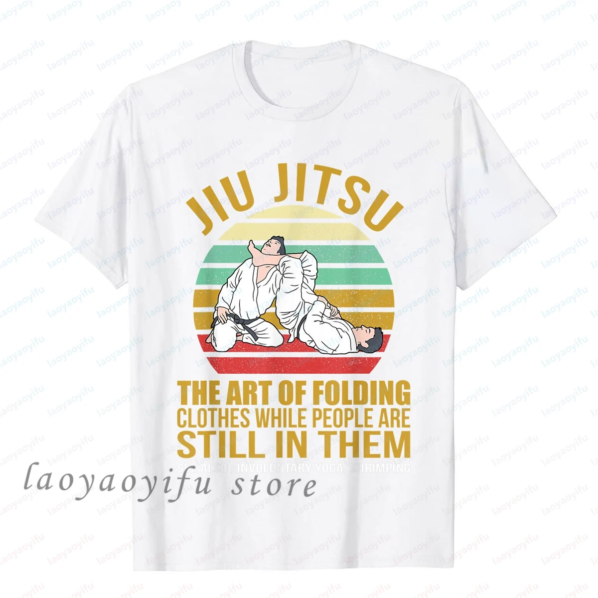 Jiu Jitsu Shirts Art of Folding Clothes BJJ MMA Jujitsu TShirt Men Fashion Top Retro Graphic Tshirts Camiseta Hombre Ropa Hombre