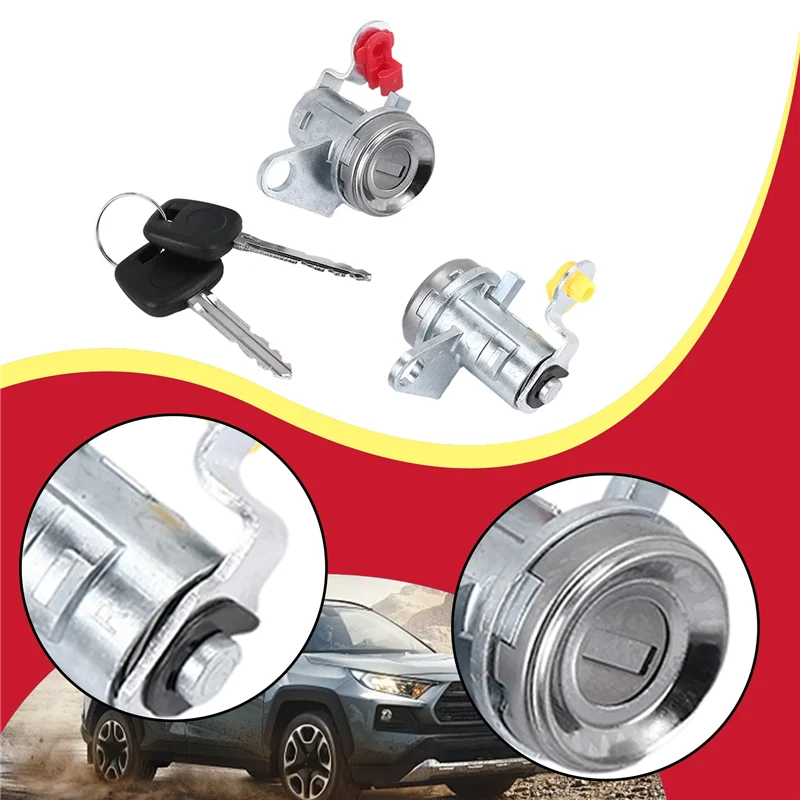 قفل باب السيارة مع مفتاح (L + R) لـ Corolla AE100 93-97 GEO PRIZM 69051-12340 69052-12360-ABQF #3