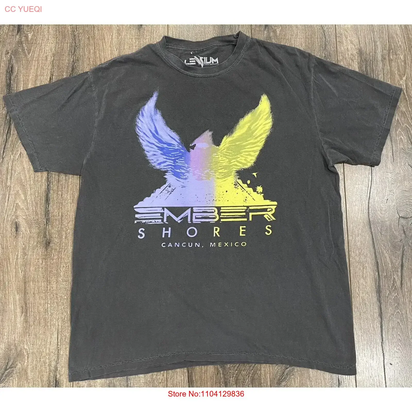 2022 Illenium Ember Shores Cancun Mexico Concert EDM Festival XL T Shirt vintage Washed designer clothes graphic streetwear