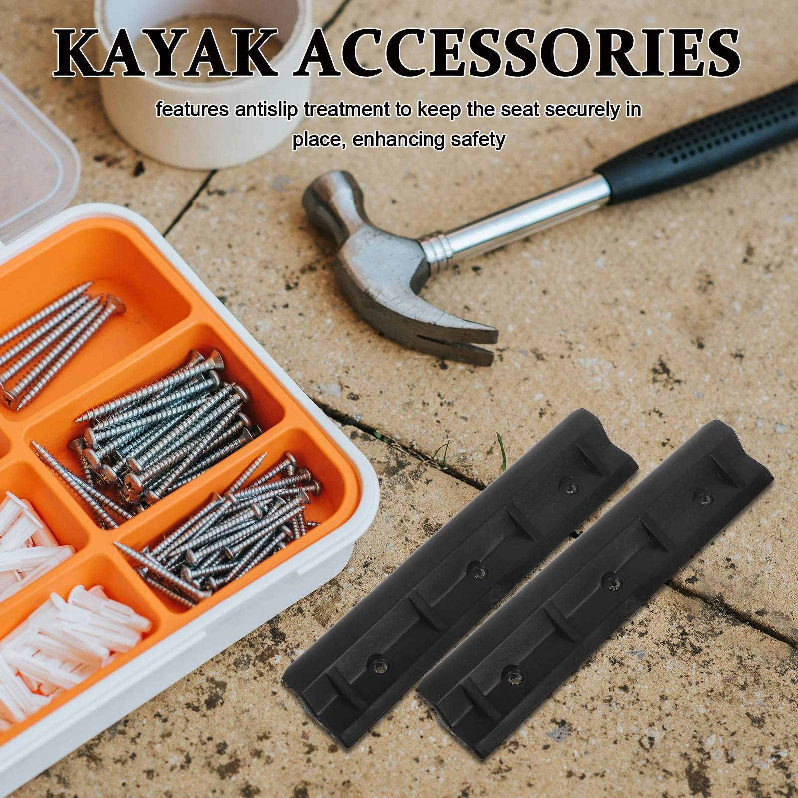 

4Pcs Kayak Seat Hooks Universal Design Quick Installation Stable Support for Inflatable Boats Yachts Canoes Kayak Hook