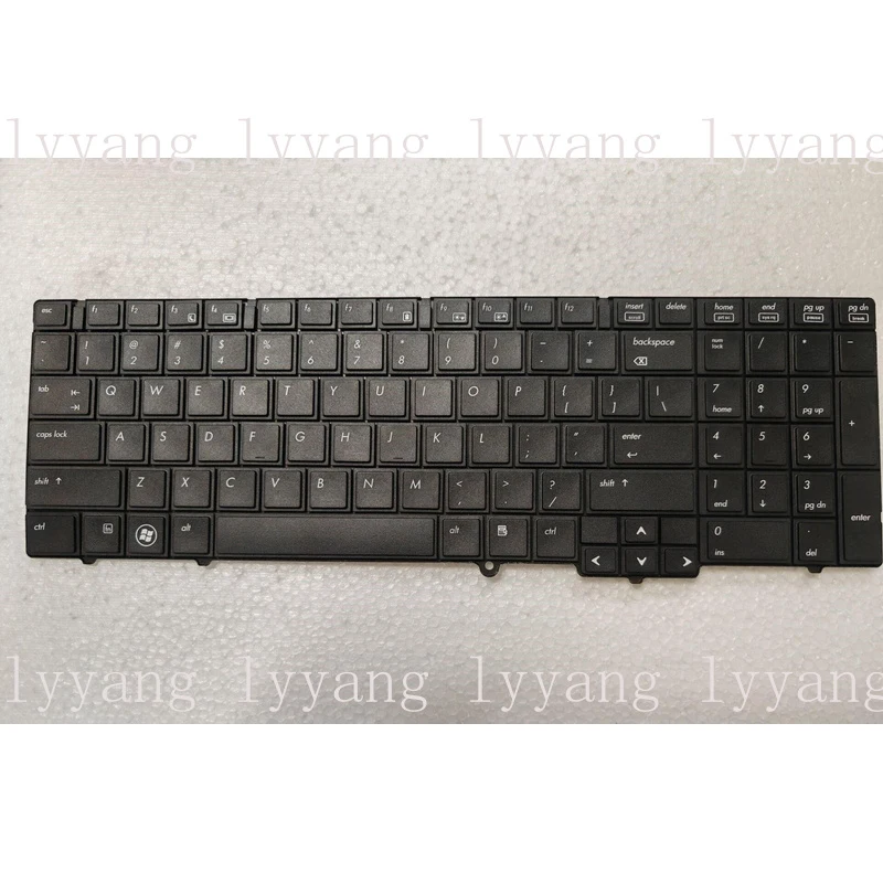f  NEW US Keyboard For HP EliteBook 8540p 8540w Black PK1307G1A00 NO POINT