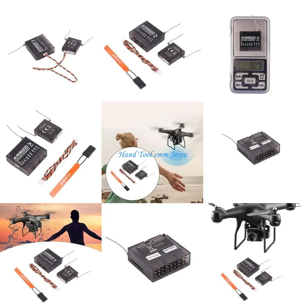 H37F AR8000 استقبال 2.4 جيجا هرتز متعددة القنوات استقبال طقم محوّل SupportDSMX لهواة نموذج سيارة طائرة #1