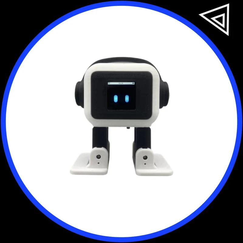AI Emotion Robot for Kids ESP32-S3 Powered 1.54 Inch Interactive Display Voiceprint Recognition, Educational Companion Toy