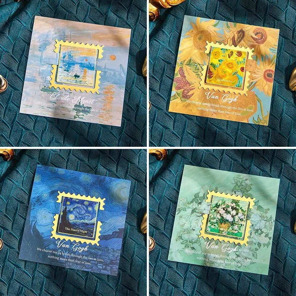 크리 에이 티브 유화 북마크 귀여운 풍경 구분 기호 페이지 태그 DIY 재미 있은 학교 사무용품