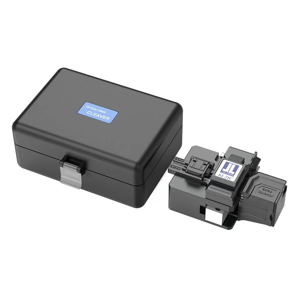 

Jilong KL-21C High Precision Fiber Cleaver Fiber Optic Fusion Tool w/ Auto Collector Box