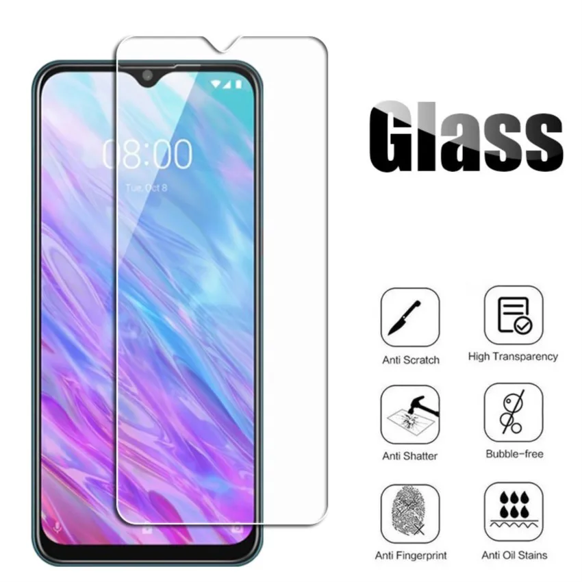 2pcs tempered glass for zte blade 20 5g v2020 smart v2021 l8 l210 4g a3 a5 a7 2019 a7s v10 vita protective screen protector film