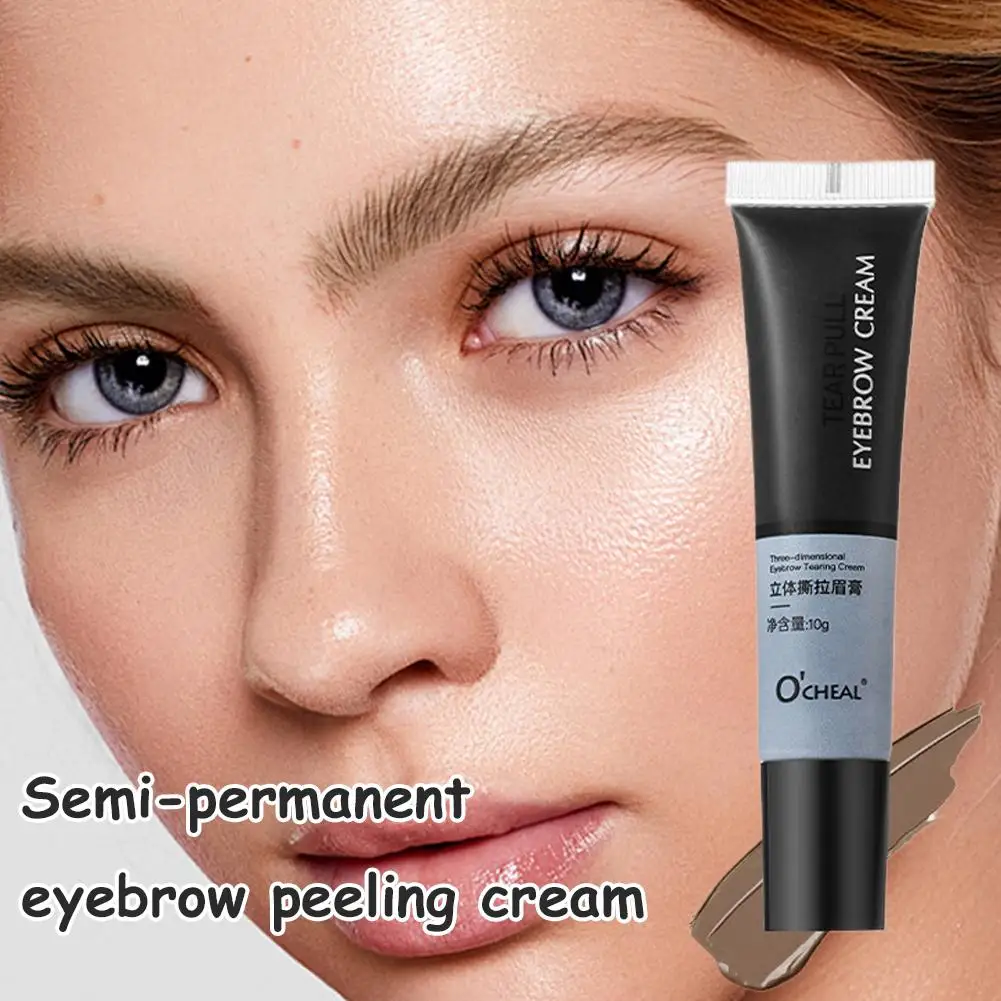 10g Semi-permanente Augenbraue Peeling Creme 4 Farben Langlebig Farbstoff Pulver Wasserdicht Augenbraue Augenbraue Stift Schweiß-beständig Wo A8B9