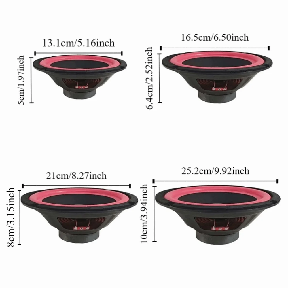 Universal Car 4 Ohms Car Speakers Magnetic Durable Coaxial Subwoofer Woofer Portable Full Range Speaker Bookshelves