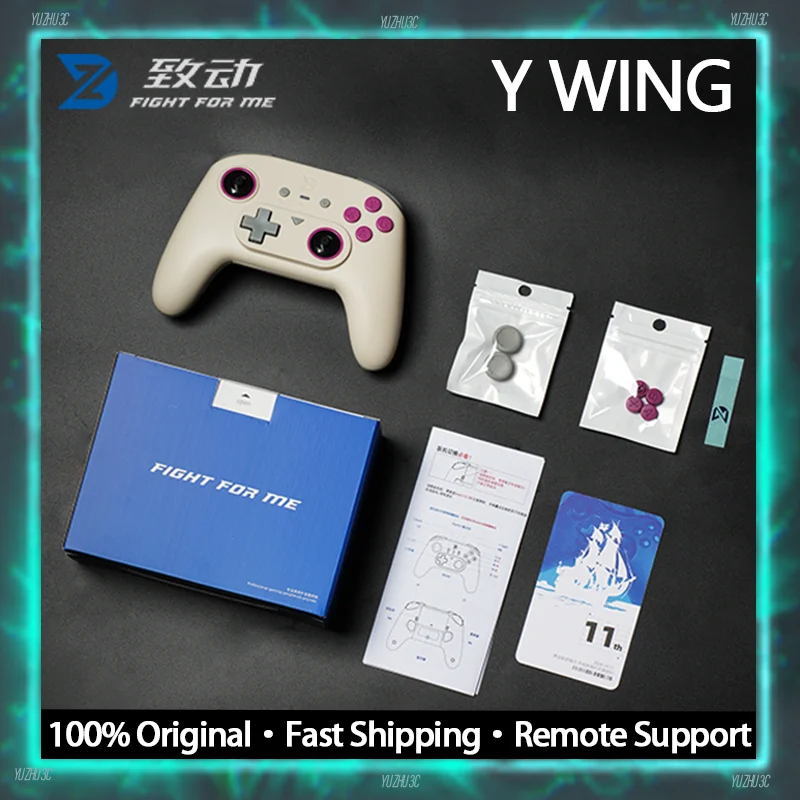 

ZD Y Wing Pro Gaming Controller 3 Mode Bluetooth 2.4G Wired 800mAh Battery For Mobile Hall Effect Stick Trigger Swappable Button