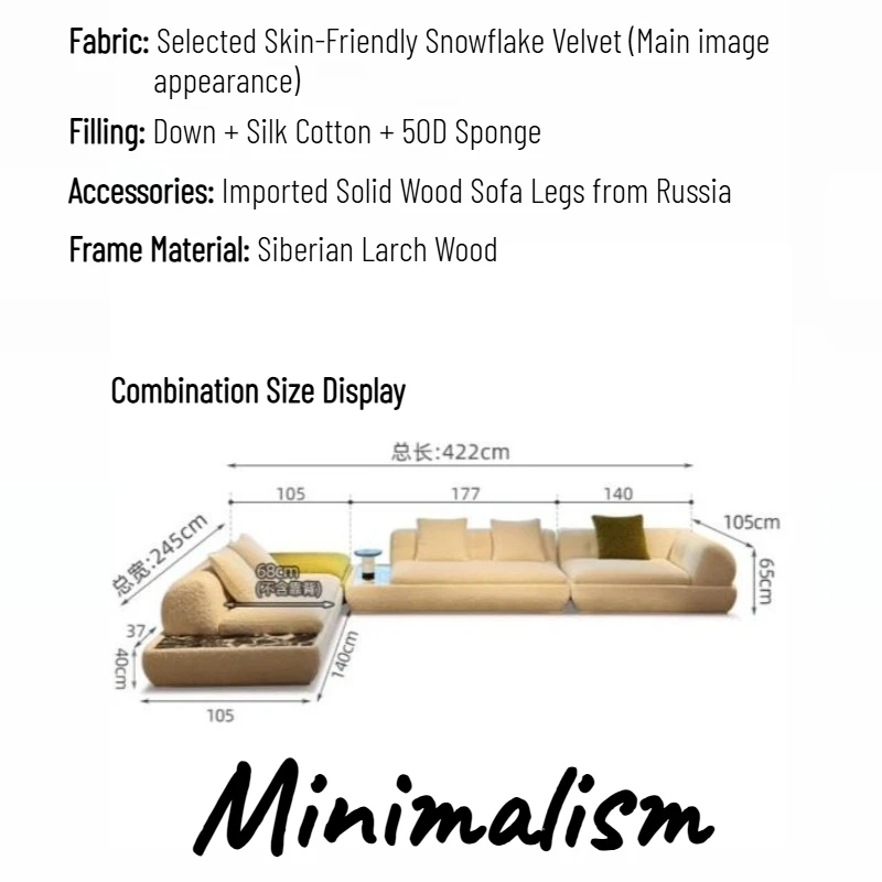 Chenille Fabric Sofa Chairs For Living Room Fashion Couch Nordic Design Office Corner With Sleeping Function Hotel Furniture