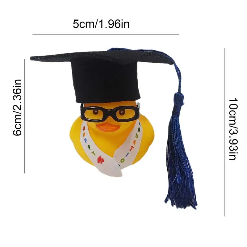 Graduation Ducks 2024 Graduation Duck Car Ornament Graduation Ducks Mini With Graduation Hat For School Prize Holiday Decor