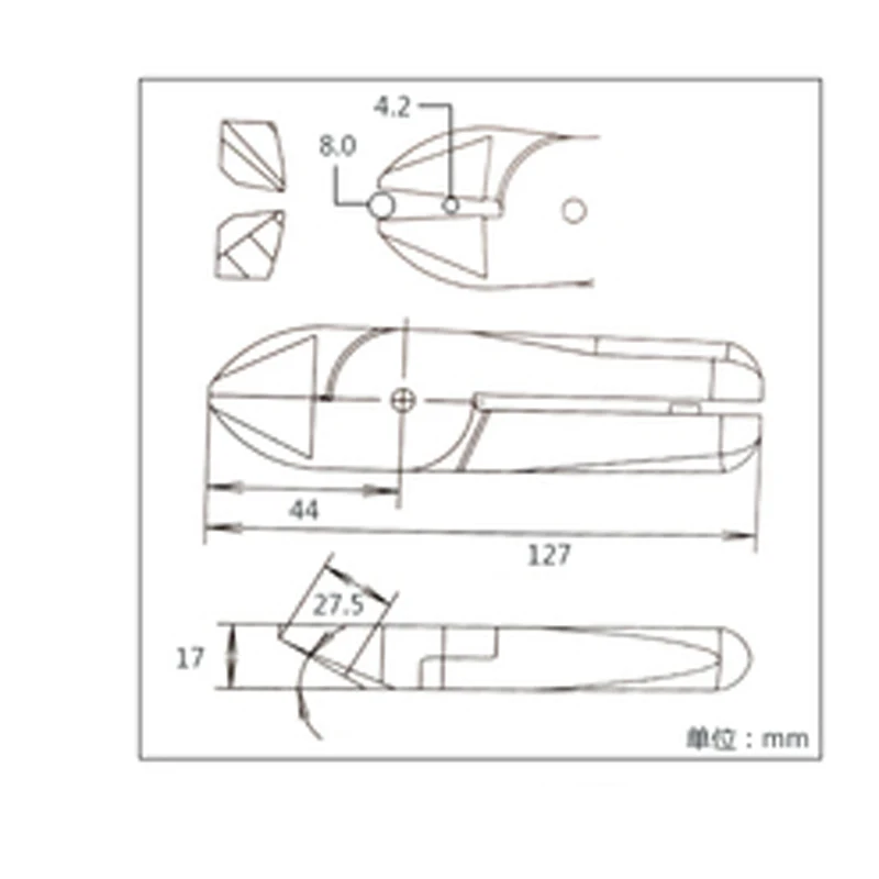 FA-30 gunting pneumatik S7P pisau pengganti 5mm kepala pemotong kawat 2.5mm gunting kawat