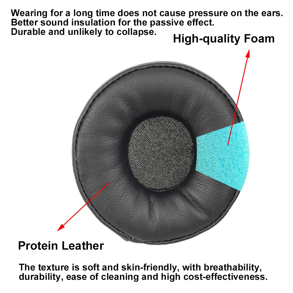 MJ561bt Earpads For Pioneer SE MJ561BT SE-MJ561BT Headphone Earpads Replacement Headset Ear Pad PU Leather Sponge Foam
