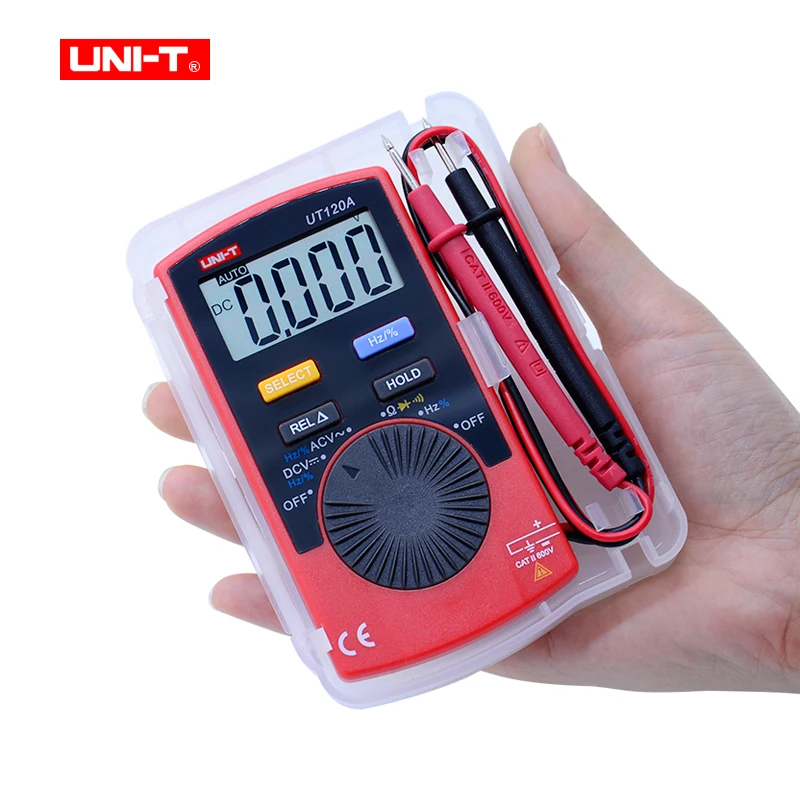 UNI-T UT120B Pocket Size Digital Handheld Function REL Relative Measurement AC / DC Current Tester