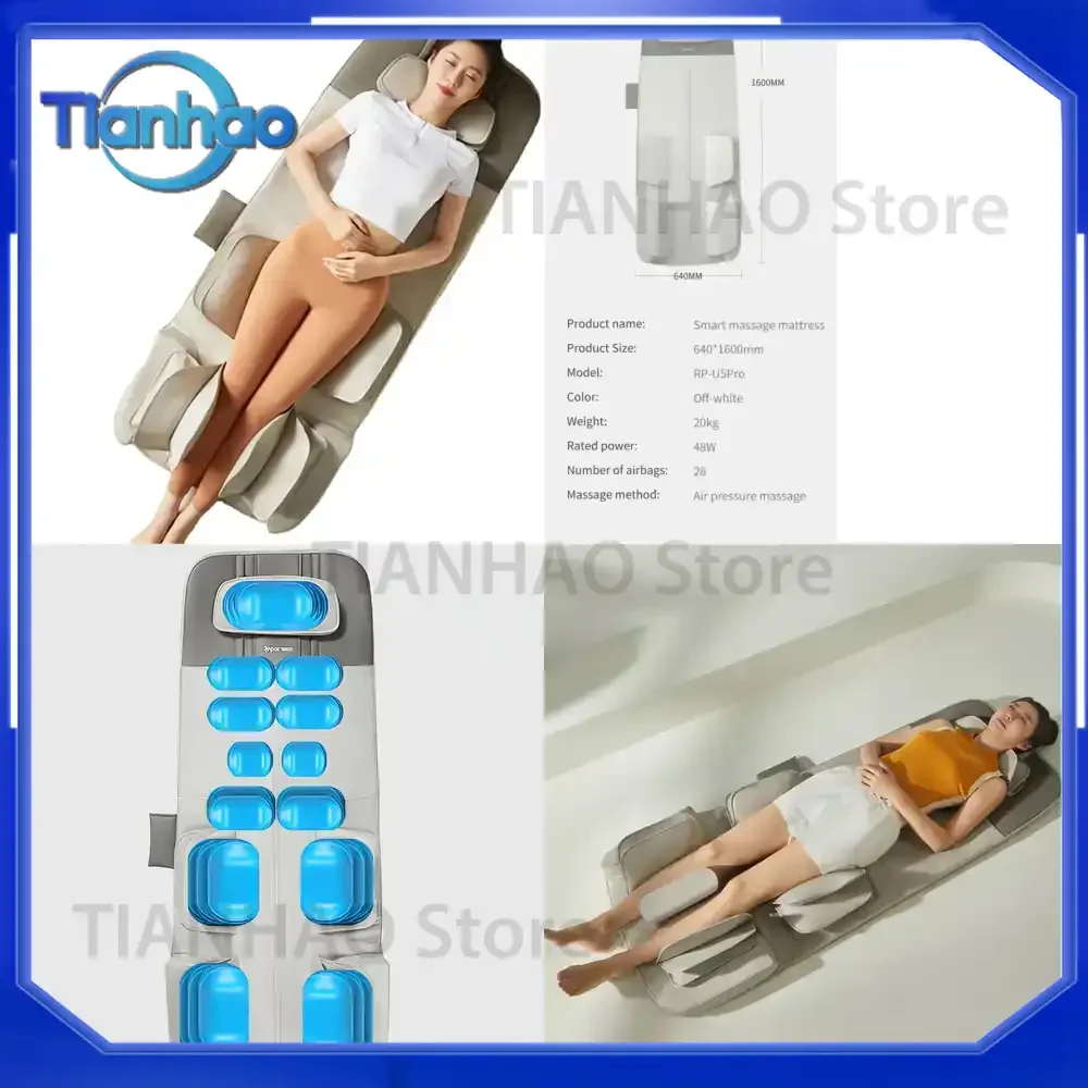 High Quality Adjustable 4D Stretching Full Body Thai Yoga Massage Mat Air Compression Electric Massage Mattress with Heat for