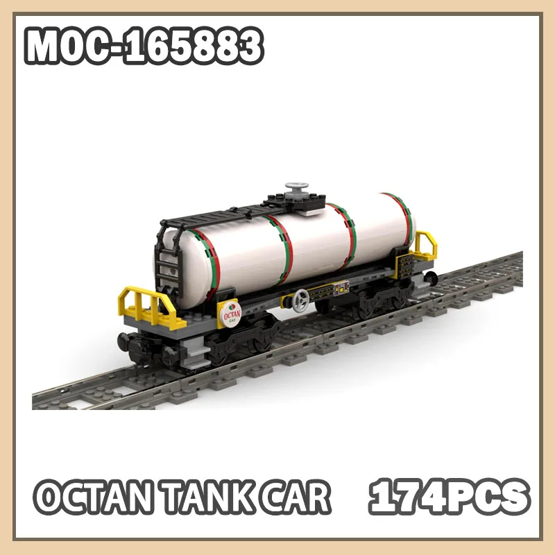 

MOC-165883 Train Track Accessories Building Blocks Tank Military Fuel Transportation Model Building Blocks Accessories