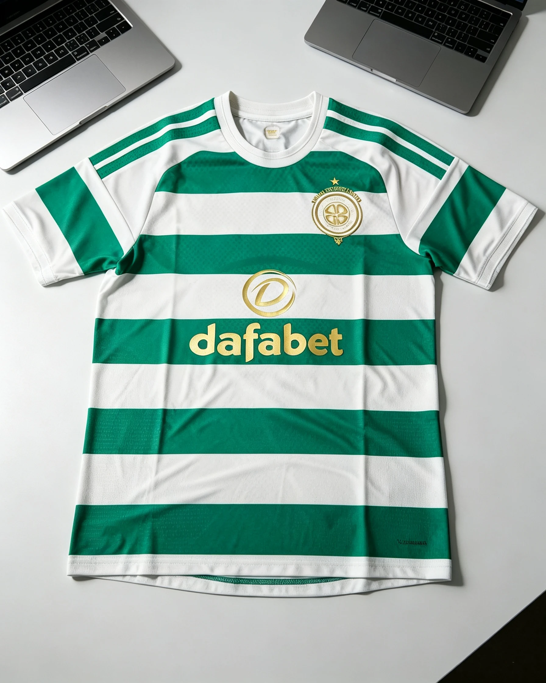 Celtics 26-27 Heimtrikot, 3D-Druck, schnelltrocknendes, atmungsaktives T-Shirt, Herren- und Damen-Fußballtrikot aus Mesh-Material.