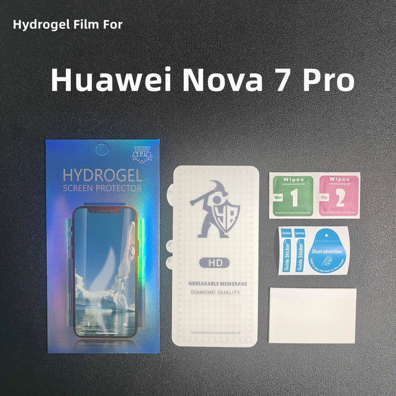 

2/3/4pcs HD Hydrogel Film For Huawei Nova 7 Pro Screen Protector For Huawei Nova 7pro Clear Protective Film Not Tempered Glass