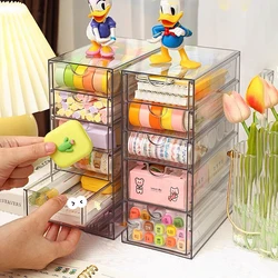 4/5Layer Acrylic Drawer Organizer Stationery Storage Box Glasses Clear Desk Makeup Hair Display Pencil Holder Office Student