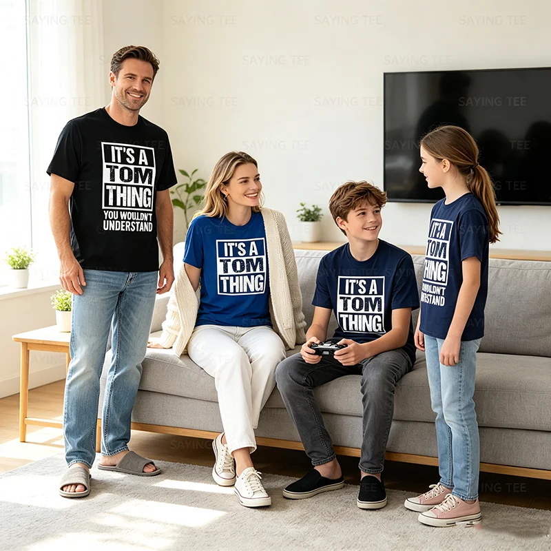 Es ist eine Tom-Sache, die du nicht verstehen würdest T-Shirt Y2k Lustige Geschenkideen für meinen Freund Tom Personalisiertes Spruch-T-Shirt Neuheit – Detail 3
