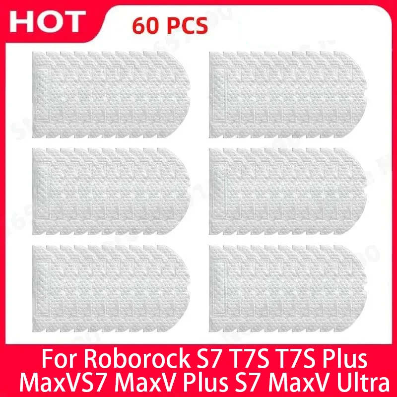 For Roborock S7 T7S Plus MaxV S7 MaxV Plus S7 MaxV Ultra Disposable Rag Vibrating Mop Sweeping Robot Accessories