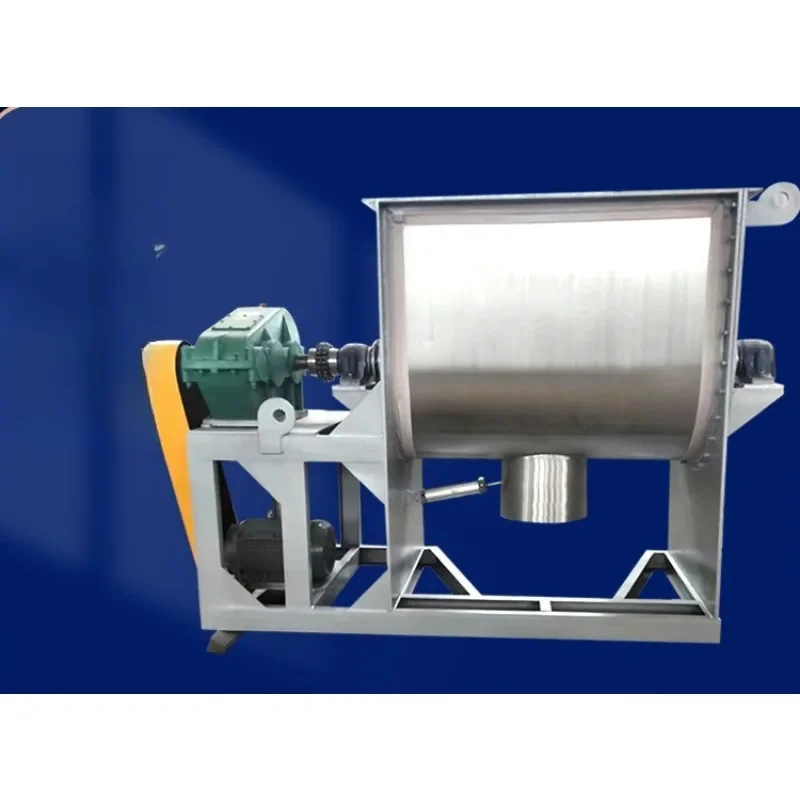 Stainless steel double shaft dry powder plastic heating mixer