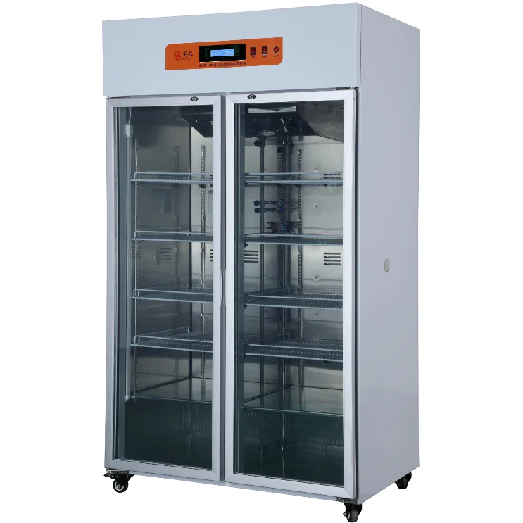 Suitable for all new smart devices1800L 2~8 Vertical Chromatography Refrigerator Degree Defrost Glass Doors Dehumidification AKT