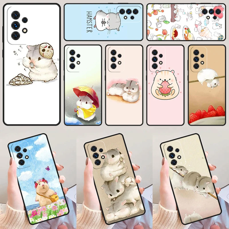 

Кролик мышь Хомяк для Samsung Galaxy A52 A72 A73 A20e A21S A50 A70 A11 A12 A42 A31 A40 A51 A71 A32 A80 A91 чехол для телефона