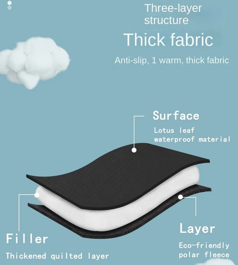 Universeller, gemütlicher Fleece-Kinderwagen-Fußsack, Kinderwagensack, Outdoor-Tour, wasserdicht, rutschfest, anpassbar für fast Kinderwagen