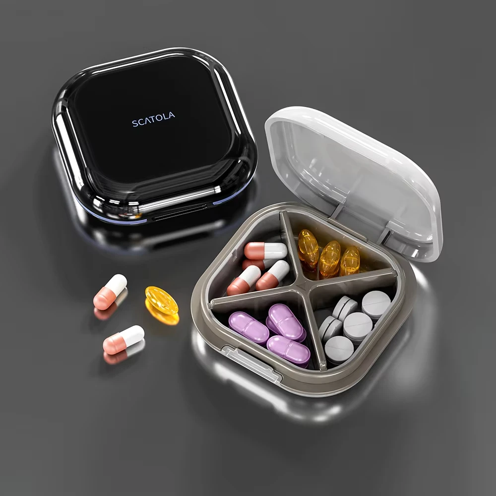 1Pcs Pill Storage Box Waterproof Medicine Box Small And Portable Home Medicine Storage Box Suitable For Travel Outdoors