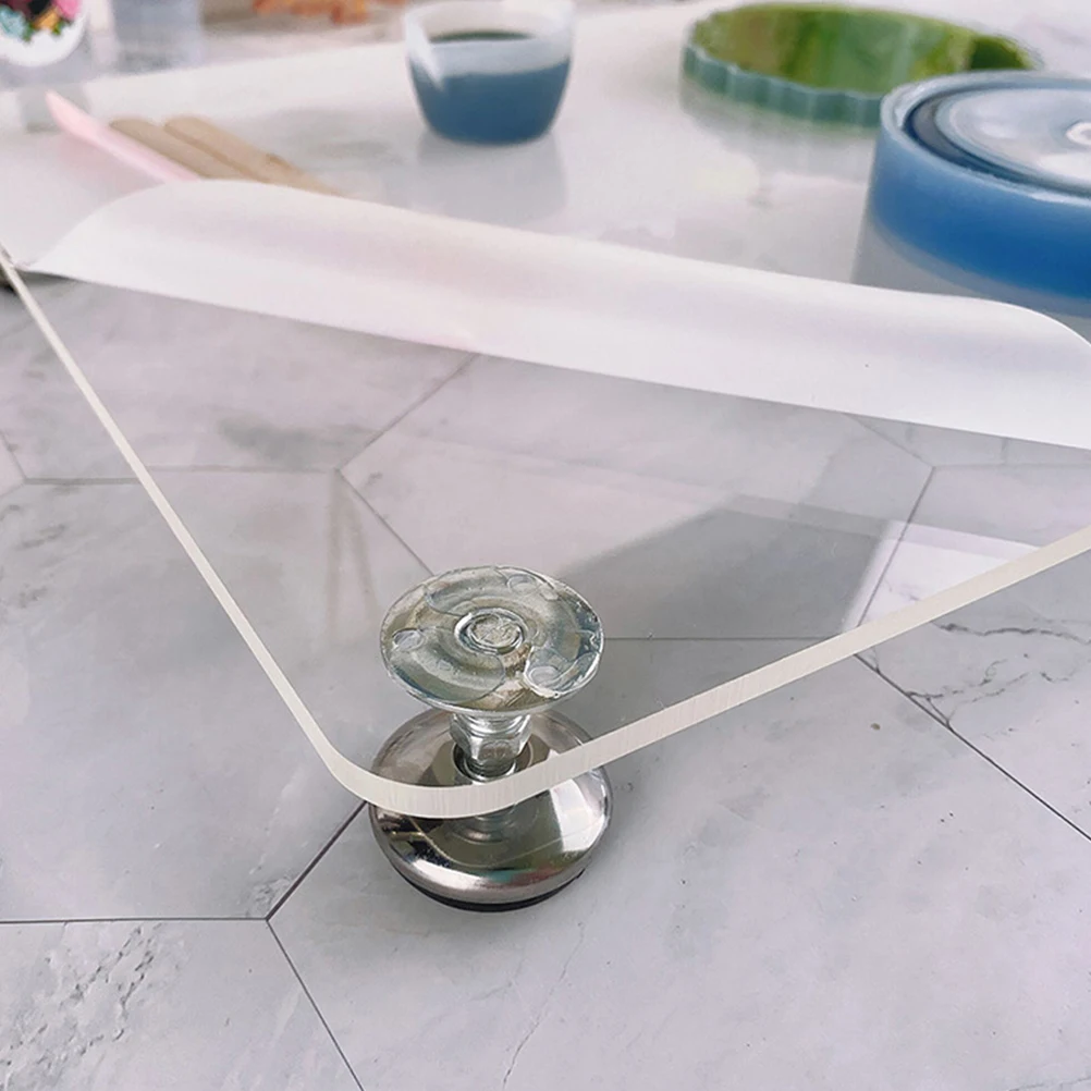 

Resin Leveling Table Platform Jewelry Work Mat Adjustable Height DIY Design Stable Balanced Table Top Glass Holder