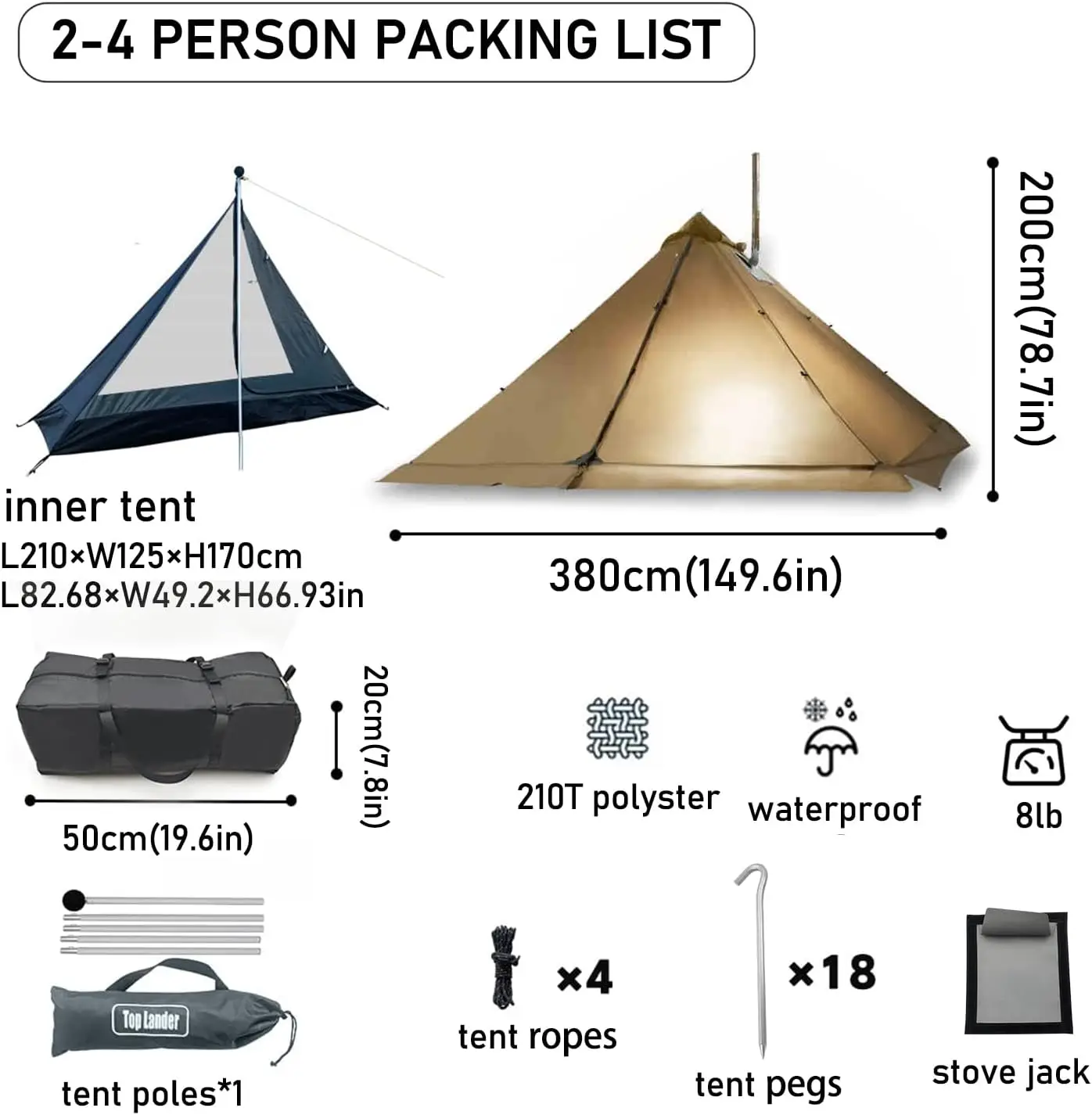 Insulated camping tent with wood stove insert, tent with stove insert, insulated camping tent, insulated winter tent