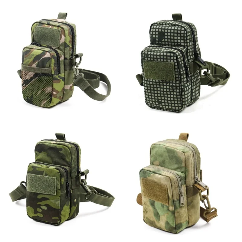 

Многофункциональная тактическая поясная сумка большой емкости для улицы, подходящая для езды на велосипеде и бега, сумка через плечо