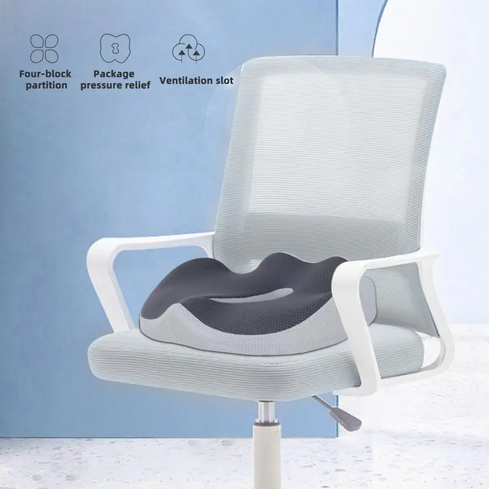Coccyx Pain Relief Cushion Tailbone Pain Relief Cushion Memory Foam Seat Cushion for Office Workers Sciatica Relief for Car