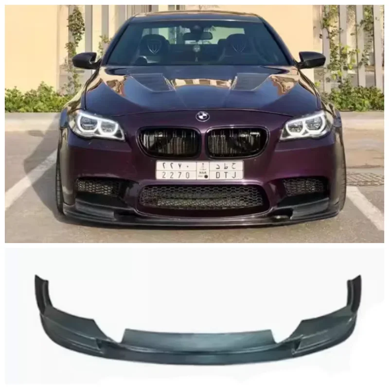 Fits For BMW M5 F10 2012-2017 High Quality Carbon Fiber Bumper Front Lip Spoiler Diffuser Lip