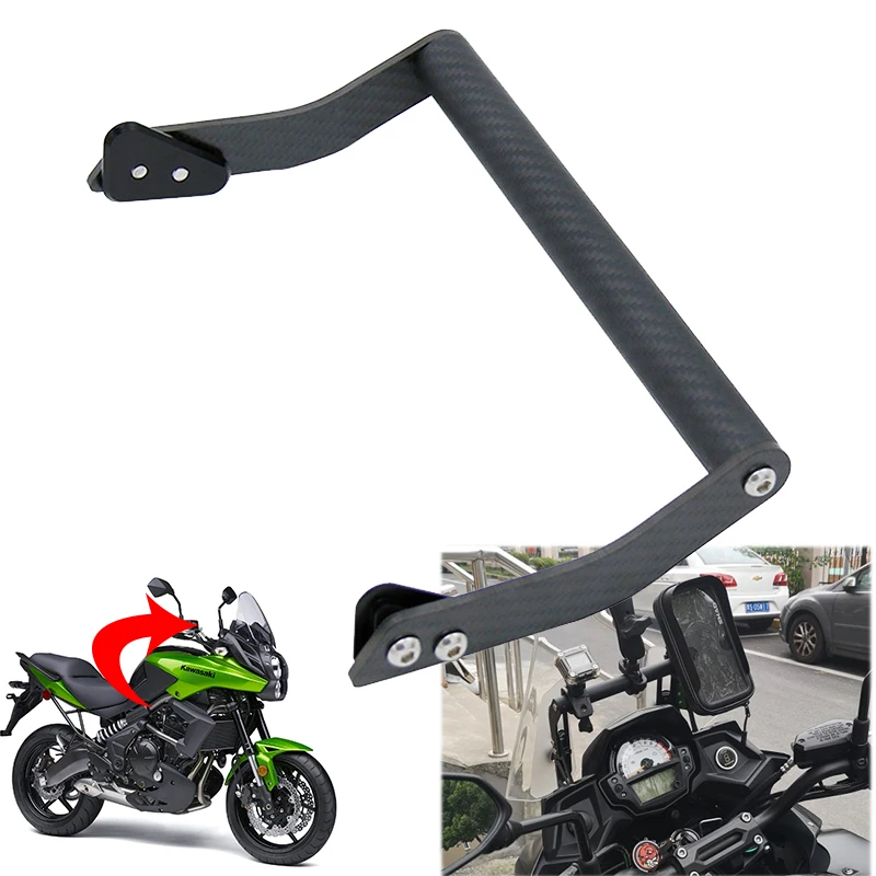 Motorcycle Mobile Phone Holder Fit For KAWASAKI Versys 650 650LT Versys650 2015-2021 Accessories Navigation GPS Bracket Stand