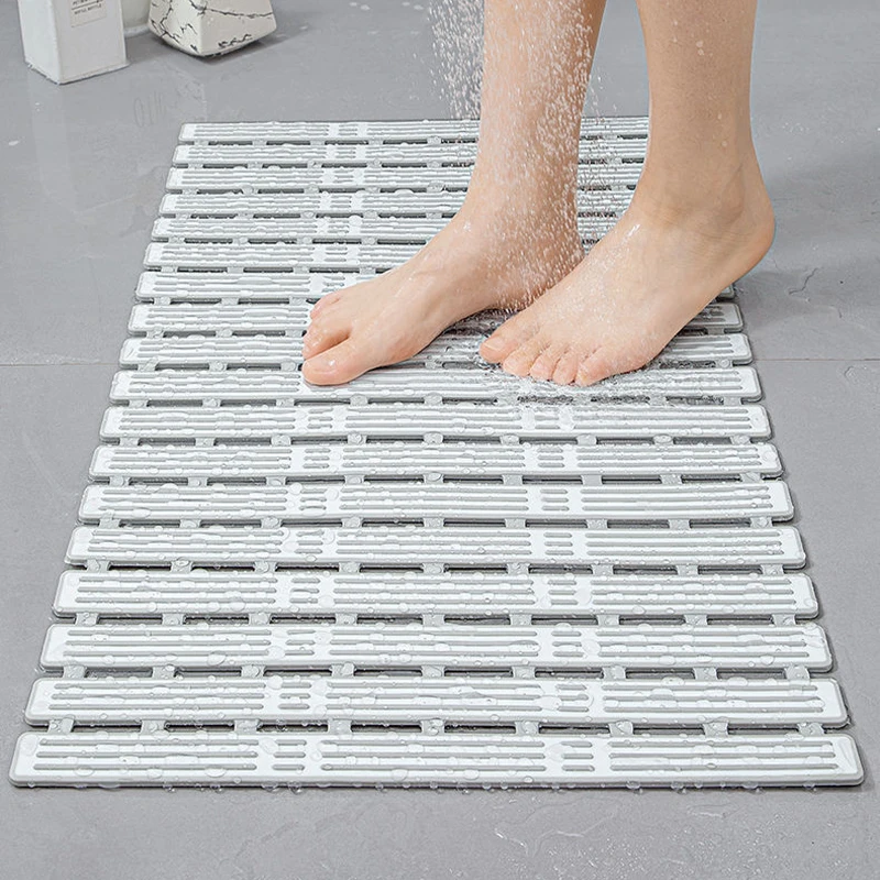 Bathroom Anti Slip Mat Household Long Foldable Shower Mat Bathroom Anti Fall Suction Cup Floor Mat Bathroom Carpet