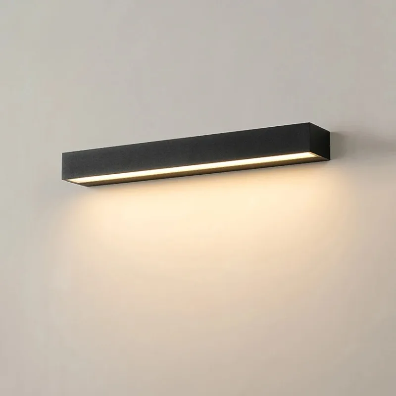 12W 18W 30W LED Wall Lamp Outdoor Waterproof Strip Wall Lights Porch Sign Lighting Courtyard Garden Decor Light Fixture Aluminum