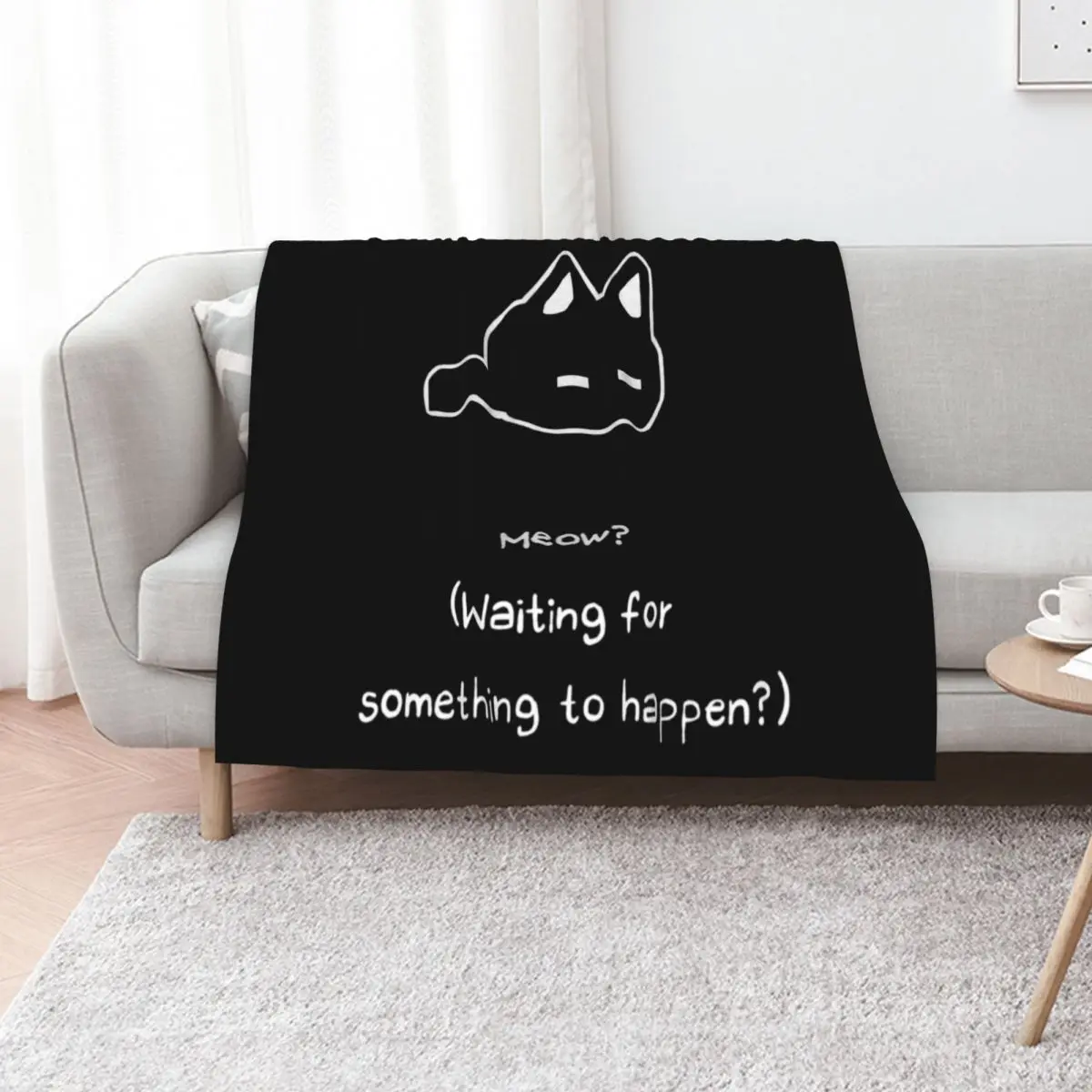 Omori - Waiting for something to happen Throw Blanket Bed Beach Sofa Picnic Furrys Multi-Purpose Blankets