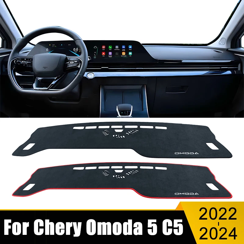 

Car Dashboard Cover Avoid Light Pad Sun Shade Anti-UV Carpets Non-Slip Mat Accessories For Chery Omoda 5 C5 FX 2022 2023 2024