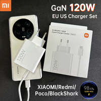Xiaomi Usb GaN Charger 120W Mi Hyper Charge Adapter Mi 14 Pro 13T 12 Poco X6 F4 F7 Ultra Blackshark 5 6 Redmi Note 13 12 Cable
